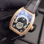 New Franck Muller Cintree Curvex Rose Gold Watch Day and Night Indicator